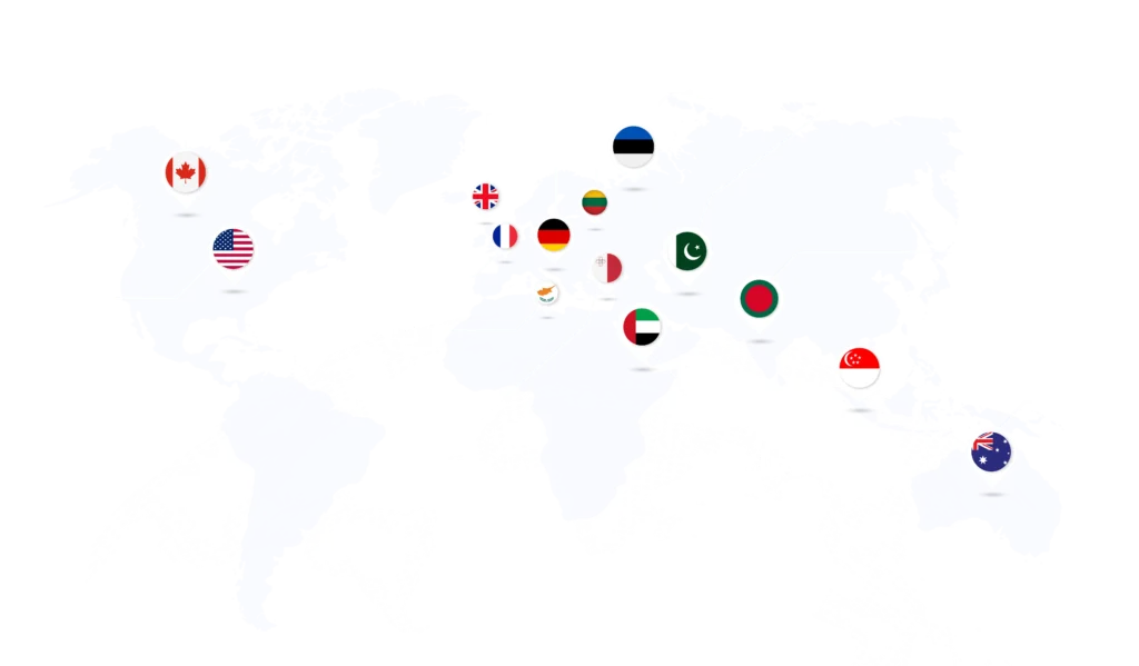 Countries map